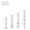 White, variant on Furniture Legs Metal Adjustable 4 Pcs 3.15-4.72 inch, Adjustable Cabinet Legs for Sofa/Bed/Chair/Dresser/Table, Bed Center Slat Support Legs, Black
