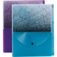 thumbnail image 2 of Smead, SMD85735, Poly Fashion 3-divider Travel Organizer File, 2 / Pack, Purple,Teal, 2 of 2