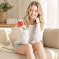 thumbnail image 6 of 2.4" Sugar Ball Stress Ball, Red Apple Slow Rise Malt Squishy Fidget Toy, Soft Sensory Squeeze Ball for Adults Kids, Anxiety Relief Toy for Party Favors Classroom Prizes Goodie Bag Fillers, 6 of 6