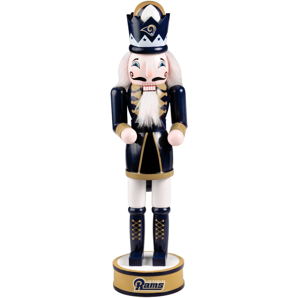 Forever Collectibles NFL 14" Wooden Nutcracker, Los Angles Rams