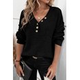 thumbnail image 4 of FOLUNSI Chic Black V-Neck Sweater: Effortless Grace for Every Occasion!, 4 of 8
