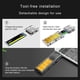 thumbnail image 3 of Methold Universal Laptop Fast Speed ​​USB 3.0 SSD Enclosure M.2 NGFF Unidad de estado sólido Estuche Disco duro Actualización de PC de escritorio Juegos de teclado y mouse para computadora Negro, 3 of 6