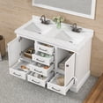 thumbnail image 3 of Eclife 48'' Fully Assembled Double Sink Bathroom Vanity with Engineered Marble Top, Faucet Mirror Not Included, 3 of 12