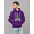 thumbnail image 2 of Planet Earth Illustration Hoodie Men -Image by Shutterstock, Male Large, 2 of 4