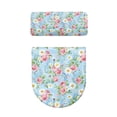thumbnail image 5 of HELLHERO Rose Daisy Polyester Toilet Seat Lid Cover Set for Bathroom Supplies, Adjustable Easy to Clean Washable, Machine Washable, U-Shaped, 5 of 8