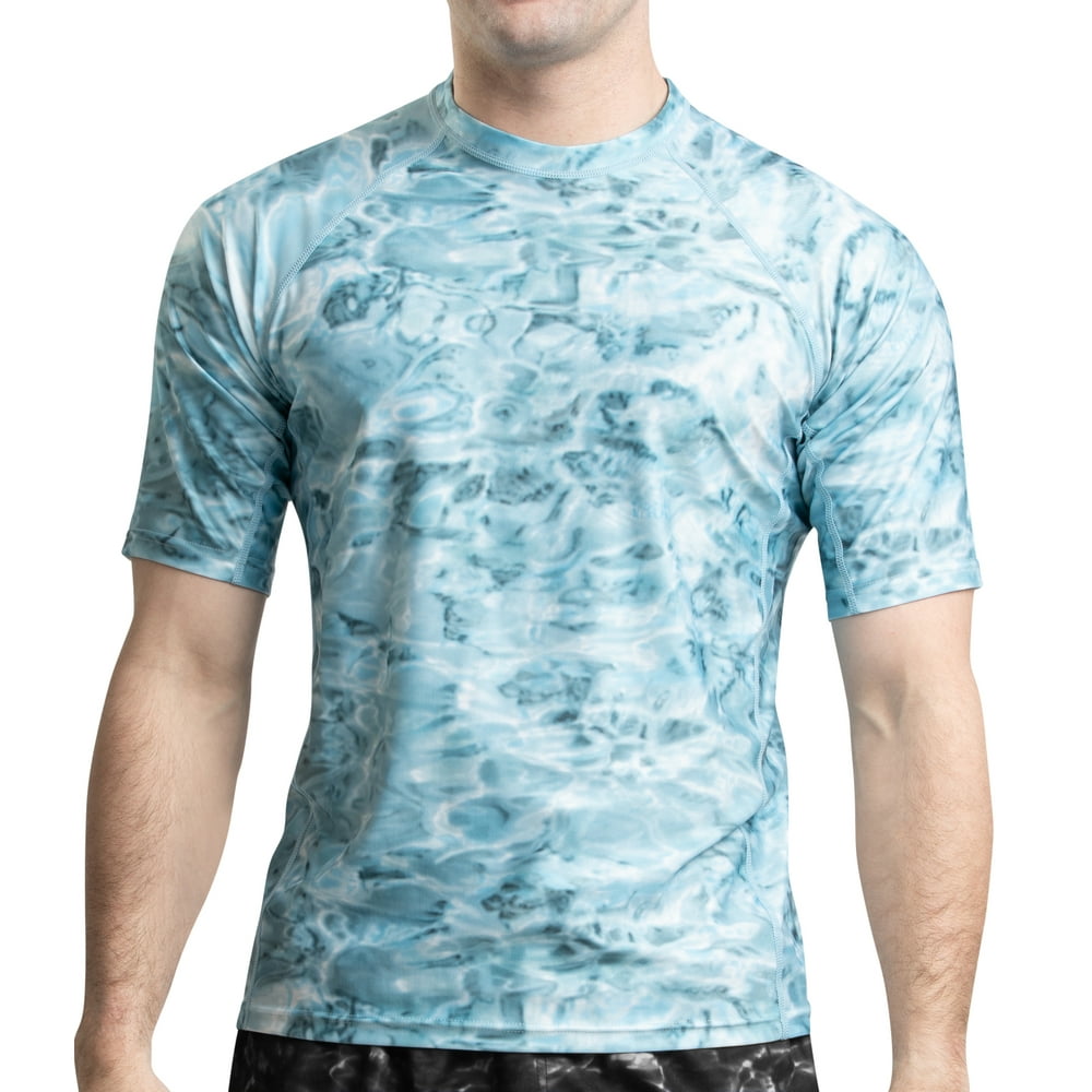 Aqua Design - Aqua Design Rash Guard Men: UPF 50+ Short Sleeve ...