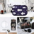 thumbnail image 5 of Portable Travel Toiletry Bag Roll up Makeup Bag Spacious Hanging Hook Makeup Bag for Travel Gym Camping Cute Halloween Ghost, 5 of 9