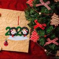 thumbnail image 2 of 2020 Adornos colgantes de árboles Cuarentena Santa Claus 2 Santa Sunnimix colgante de árbol de muñeco de nieve redondo, 2 of 7