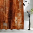 thumbnail image 2 of Burnt Orange Waterproof Shower Curtain,Large 72"x84" Polyester Fabric Shower Curtains for Bathroom,Retro Oil Painting Modern Abstract Art Aesthetics Decorative Bathtub Curtain Sets with Hooks, 2 of 9