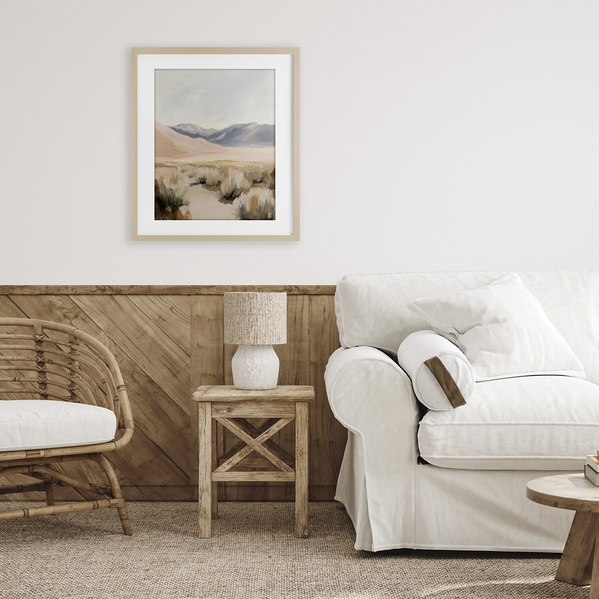 Stupell Industries Pastel Desert Solitude Birch Framed Print Under Glass, design by Heidi Kuntz