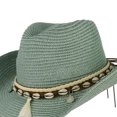 thumbnail image 2 of Ruiboury Rester Cool et Confortable Chapeau d'Été Réglable Vert Chapeau de Cowboy Respirant 1Set, 2 of 6