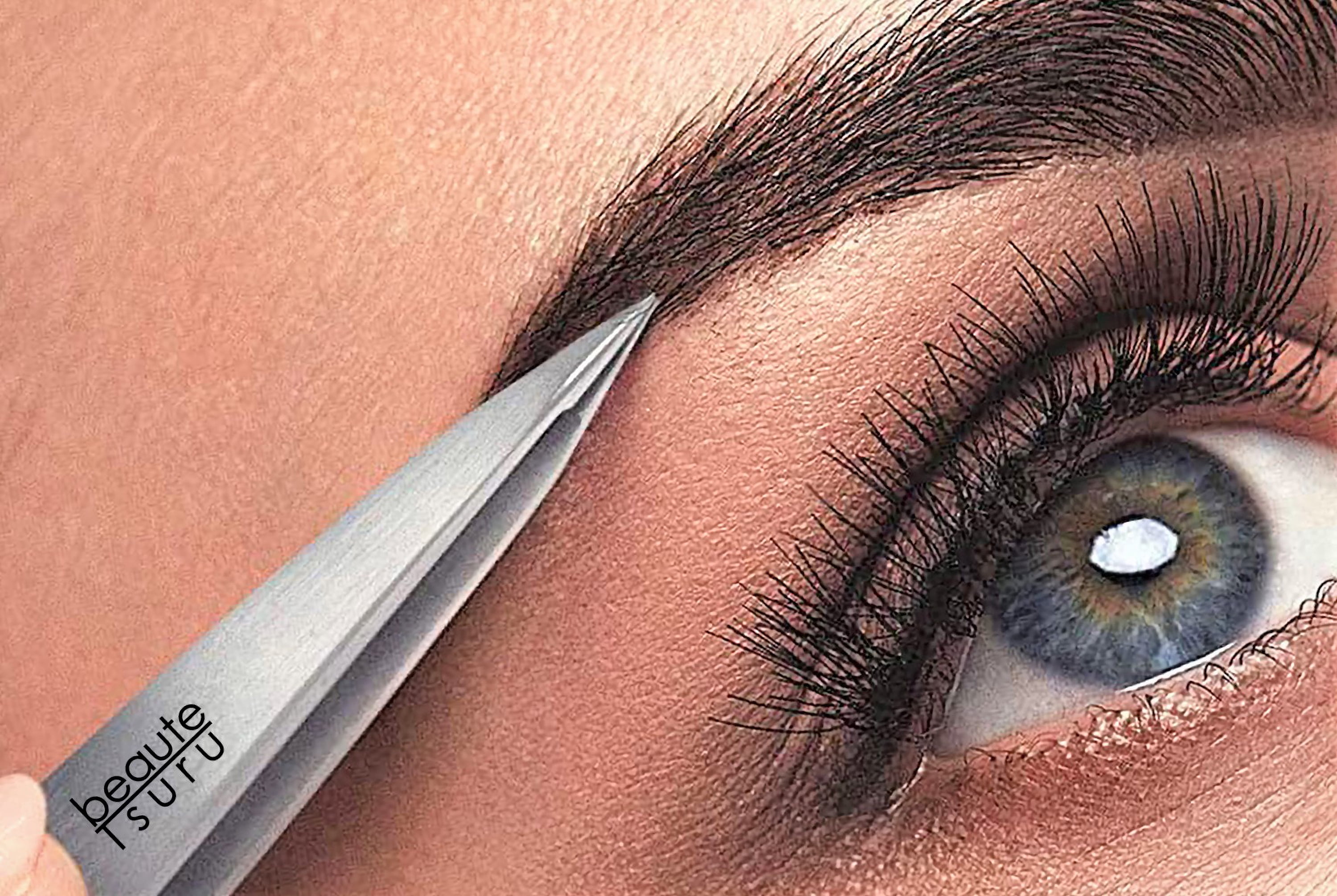 Professional Diamond Tip Eyebrow Tweezers