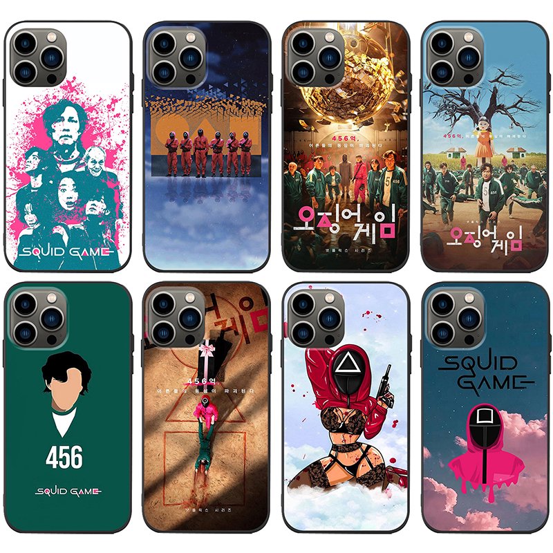 Squid Game Phone Case Korean TV Play Soft TPU Full Cover Phone