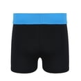 thumbnail image 4 of MSemis Girls Kids Gymnastics Dance Sports Booty Shorts Running Yoga Workout Stretchy Bottoms Sky Blue&Black 6, 4 of 7
