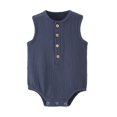 thumbnail image 4 of Birdeem 3-24 Months Jumpsuit Summer Gauze Thin Sleeveless Newborn Clothes Rompers, 4 of 12