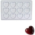 thumbnail image 3 of Martellato Polycarbonate Chocolate Mold, Heart 45mm x 42mm x 16mm Thick, 12 Cavities, 3 of 3