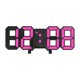 thumbnail image 1 of Reloj de pared digital Sunnimix 3D Rosa Concha Negra, 1 of 8