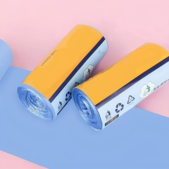 CCOCC 60Pcs Trash Bags 2 Gallon Handle Garbage Bags Trash Can Liners Bathroom Bedroom Office Car Home Waste Plastic Trash Can Liners