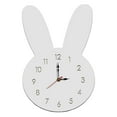 thumbnail image 2 of deevoka Silent Wall Clock Room Decorations Kids Wall Clock for Home Office Farmhouse white, 2 of 9