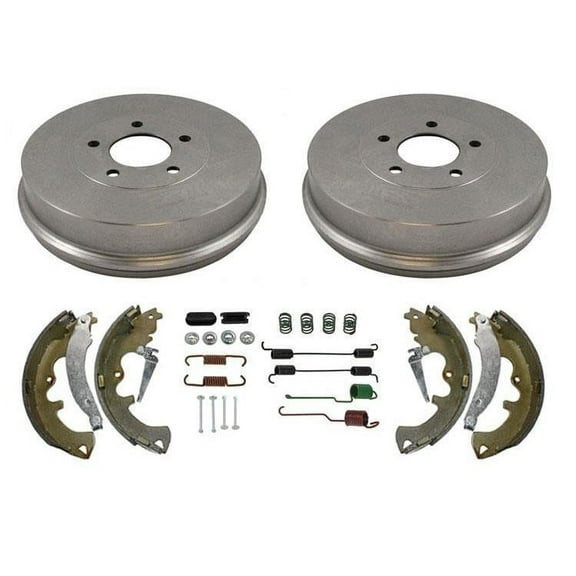 Rear Brake Drums Brake Shoes & Brake Spring Set 4PC for FORD ESCAPE 2008-2012