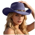 thumbnail image 5 of Dagaeig Classic Western Cowboy Hat Hat Ethnic Hat for Boys And Girls Kids Sun Hat Adjustable Boys Girls Beach Bucket Hat UPF 50+ Wide Brim Foldable Summer Cap One Size, 5 of 5