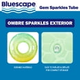thumbnail image 3 of Bluescape Green Yellow Gem Sparkle Inflatable Tube Pool Float, for Kids & Adults, Age 9 & up, Unisex, 3 of 6