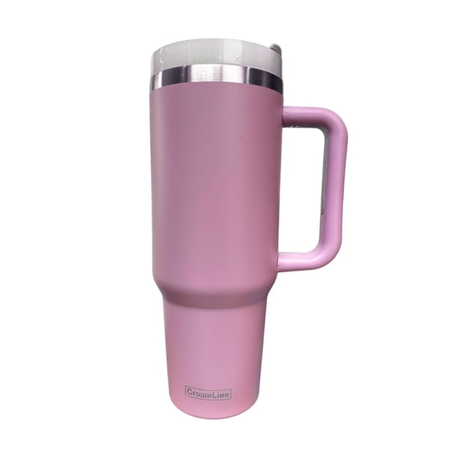 Crownline Termo De Acero Inoxidable De 40 Oz Con Popote