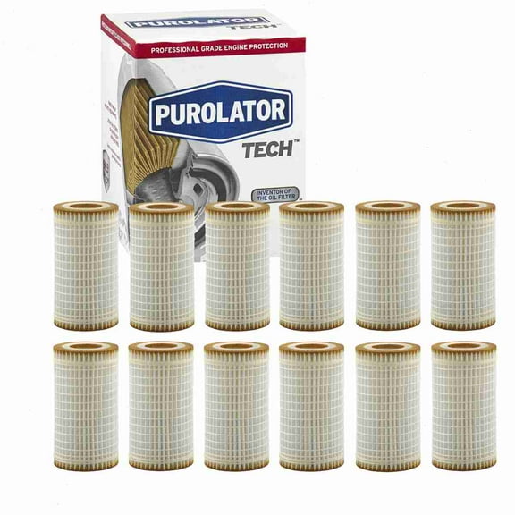 12 pc Purolator TECH TL25277 Engine Oil Filters for 041-8169 05183748AA 27078 5183748AA 57078 7078 84078 CF5277 CH8481 COC985 FP8481 G7078 HP-7004 HU 718/5 x M1C-253 M985 MGL57078 P1443 P985 P985EX