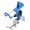 blue, variant on Boat Fishing Rod Holder with Heavy Duty Clamp, 360 Degree Adjustable Fishing Pole Rack for Yacht, Dock, Kayak and Canoe, Anti-Slip Silicone Pad