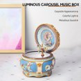 thumbnail image 5 of Merry Christmas Luminous Carousel Music Box with Colorful Light Merry-go-round Wind-up Musical Rotating Horse Christmas Gift for Girlfriend Kids Wife Friends-Merry Christmas, 5 of 7