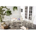 thumbnail image 2 of Safavieh Adult 4-Piece Metal Outdoor Dining Sets with Loveseat, Chairs, Coffee table, Antique White, 2 of 6