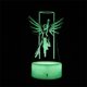 thumbnail image 3 of Lámpara decorativa de anime Overwatch Angel Crack con luz nocturna 3D Illus, 3 of 3