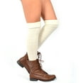 thumbnail image 6 of TeeHee Women's Fashion Over the Knee High Socks - 3 Pair Combo (Cable Cuff Dark Combo), 6 of 8