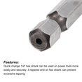 thumbnail image 4 of Uxcell M10 x 1.5 Uncoated M35 Cobalt High Speed Steel Combination Drill Tap Bit 2 Pack, 4 of 6