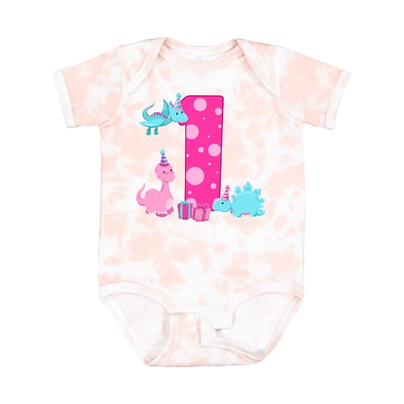 Inktastic Dinosaur Party-first Birthday Girls Baby Bodysuit