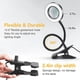 thumbnail image 3 of Lámpara de escritorio LED con lupa, lámpara con clip y cargador USB, lámpara de lectura con clip flexible de 360 grados, 3 modos de iluminación y 10 niveles regulables, botón inteligente, 3 of 5