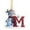 M, variant on Dmlowu 26 Letter Christmas Ornaments - Initial Letter Christmas Tree Ornaments with Snowman, Winter Christmas Decorations Pendant Gifts for Holiday Party Decor, DIY Holiday Name Speller