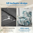 thumbnail image 5 of LQCrafK 4PCS Recliner Slipcover Set with Pocket for Lazy boy Chair Polyester Single Reclining Cover Anti Slip Stretch Sofa Slipcover for Room, 5 of 7
