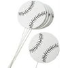 Large Baseball Arrangement (Set of 6) - Stems for Baseball Sport Themed Centerpieces Baby Shower or Birthday Party Centerpiece Sticks