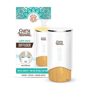 GuruNanda Calm Aura Ultrasonic Diffuser, White