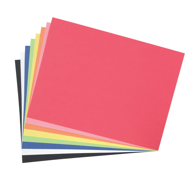 Prang Standard Weight Construction Paper, 8 Assorted Colors, 9 x