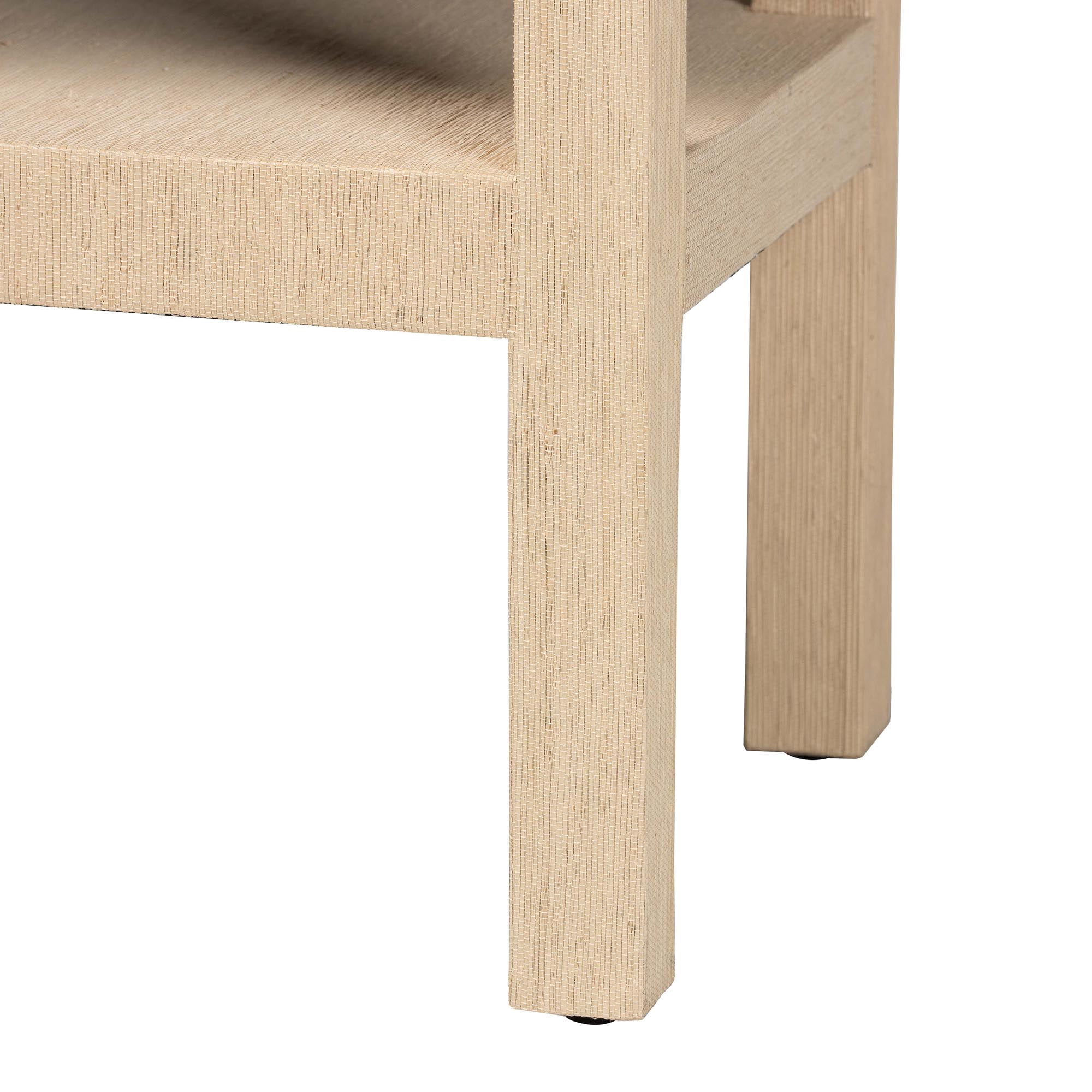 bali & pari Mason Boho Console Table, Beige