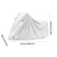 thumbnail image 3 of Oefntac Motorcycle Cover Rainproof Sun Protection Reflective Strip Heavy Duty Waterproof Outdoor All Season UV Shield for Bikes, 3 of 7