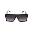 thumbnail image 2 of Oversized Big Thick Flat Top Shield Square Sunglasses, 2 of 7