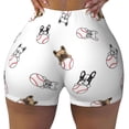 thumbnail image 2 of Fotbe Bbaseball Dog Shorts Sin Costuras – Shorts Deportivos de Cintura Alta para Mujer, Elásticos para Gimnasio, Yoga, Running o Ciclismo-Medium, 2 of 8