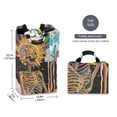 thumbnail image 2 of Yayeee Freestanding Laundry Hamper with Handle Collapsible Large Storage Basket for Clothes, Bright Skeleton, 2 of 7