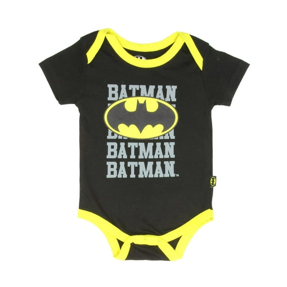DC Comics Baby Boys' Batman Logo Bodysuit, Sizes 0-9M