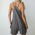 thumbnail image 3 of Wensltd Combinaison Décontractée d'Été Ample pour Femme Sans Manches à Bretelles Spaghetti Short Salopette, 3 of 6