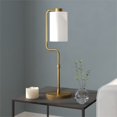 thumbnail image 4 of Henn&Hart 7" Brass Finish Metal/Fabric Table Lamp, 4 of 9