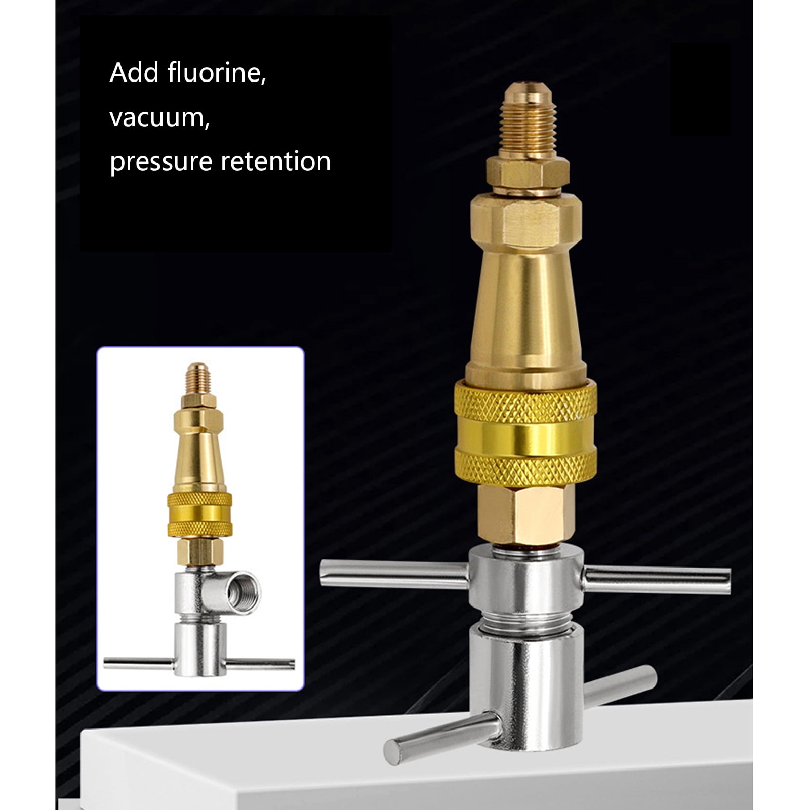 Universals Refrigerator Refrigerants Filling Quick Connection Tool 1/4inch Refrigerator Quick Coupling Parts Easy to Install